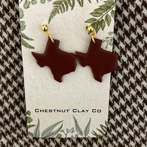 Texas shape earrings
